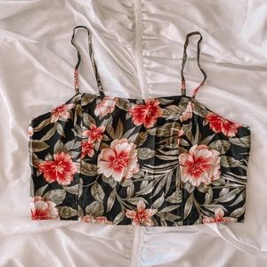 American Eagle Floral Crop Top